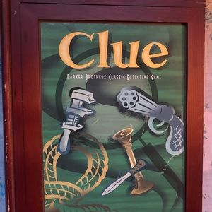 Vintage Parker Brothers Wooden Box Game - Clue. Used.